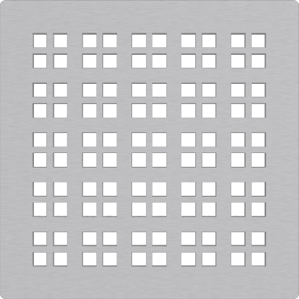 Alcadrain MPV015 Решетка для cливных трапов из нержавеющей стали 102×102 мм. Фото 1