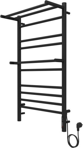 Альфа П10 500х900 электрический (quick touch) Полотенцесушитель Aquatek (черный муар). Фото 3