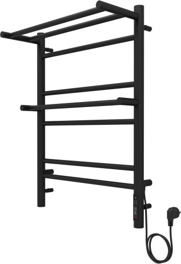 Альфа П7 500х700 электрический (quick touch) Полотенцесушитель Aquatek (черный муар). Фото 2
