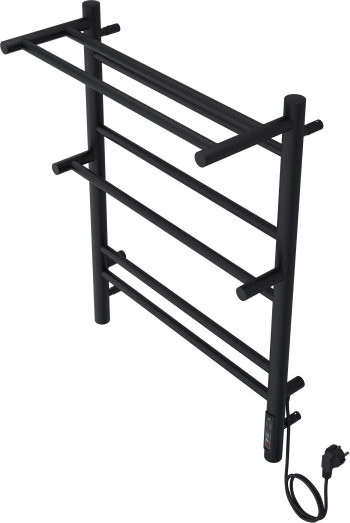 Альфа П7 500х700 электрический (quick touch) Полотенцесушитель Aquatek (черный муар). Фото 3