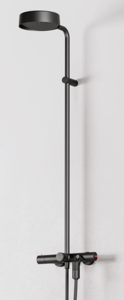 Alpi GN99RM2151NE душевая система для душа с термостатом matt black. Фото 1