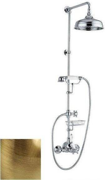 Alpi London Душевая колонна (термостат , верхний/ручной душ) бронза. Фото 1