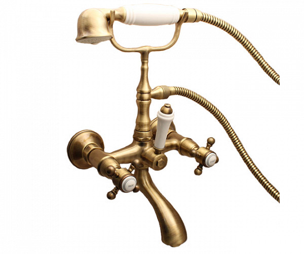 Alpi London LO41600BR Смеситель для ванны двуручковый . бронза. Фото 1