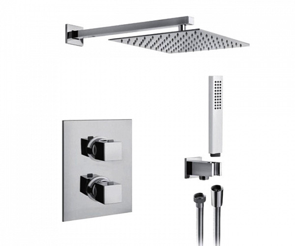 Alpi Una18 UN45SM1163CR Термостат скрытого монтажа верх и ручн душ хром. Фото 1