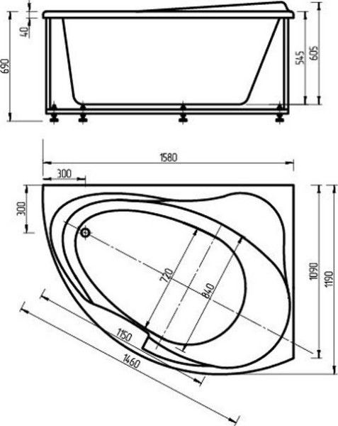Альтаир лев.пустая с фр.экр.(вклеенный каркас). Фото 2