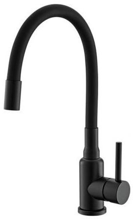 Alv 1147056 Flexa Смеситель для кухни, гибкий излив, Black Matt (матовый черный). Фото 1