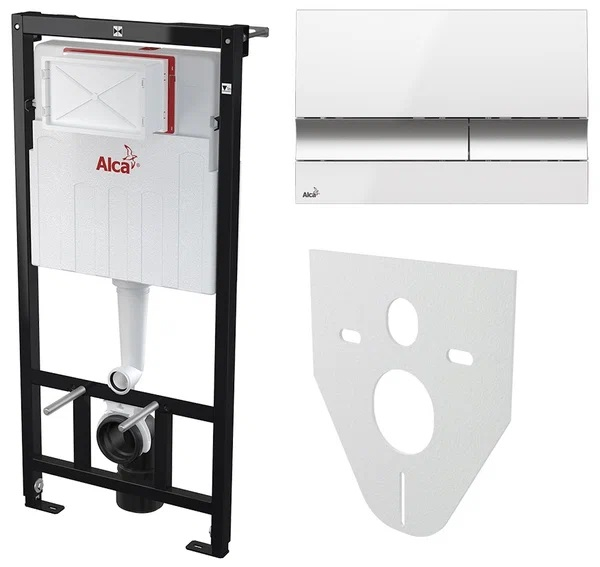 AM101/1120-4:1RUS SET+M1720-1 + безободковый унитаз ALCA + сидение A604 Арт.Сет 6 v 1 с WC ALCA RIMF. Фото 1