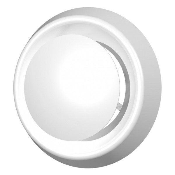 Анемостат приточно-вытяжной с фланцем Д - 125 мм белый. серия АПВ. Фото 1