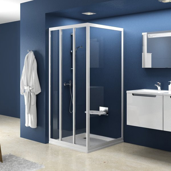 APSS-90 белая+пеарл, Supernova жесткая душевая стенка (продаем из наличия). Фото 1