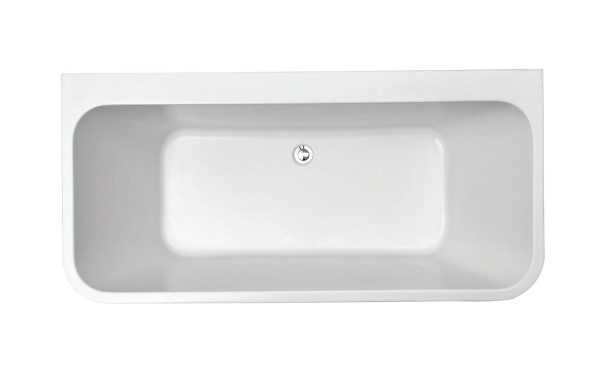 AQ-113775Wt ЭЛЕГИЯ Ванна акриловая, пристенная, 1700*750*580. В комплекте со сливом и ножками. Цвет белый глянцевый.. Фото 3