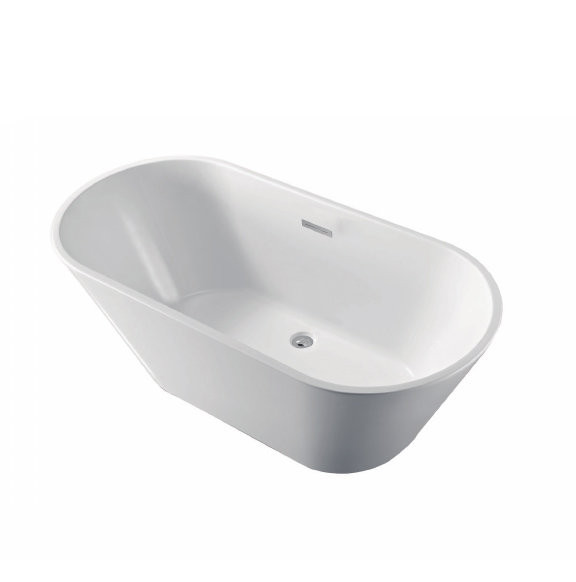 AQ-5776 ХОРСА Ванна акриловая, отдельностоящая, 1680*760*580. В комплекте со сливом и ножками. Цвет белый глянцевый.. Фото 3