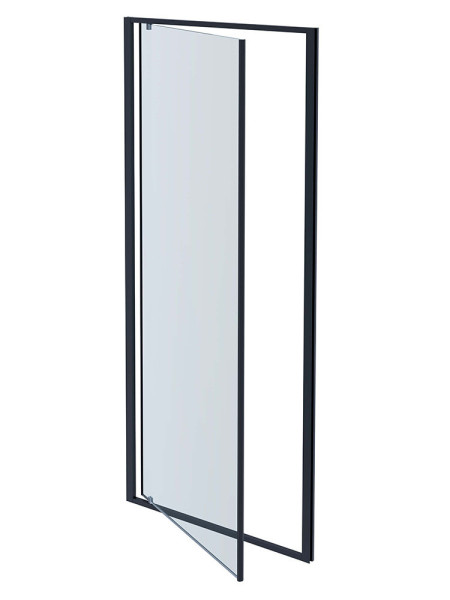 AQ ARI PI 09020GM Душевая дверь, распашная 900x2000 профиль оружейная сталь, стекло прозрачное. Фото 2