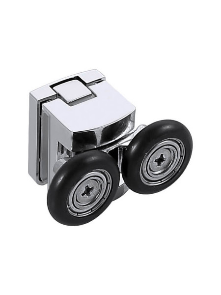 AQ ARI RO 09020GM Душевой уголок 1/4 круга, двери раздвижные 900x900x2000, профиль оружейная сталь, стекло прозрачное. Фото 5