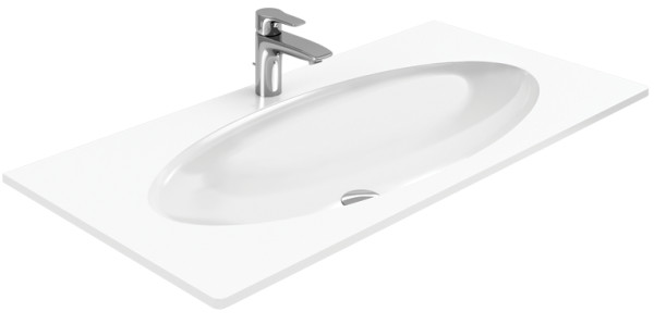 AQ El.10.04.D Умывальник Elegance 1000, 1000х510х133 мм, с отв. под смеситель. Фото 1