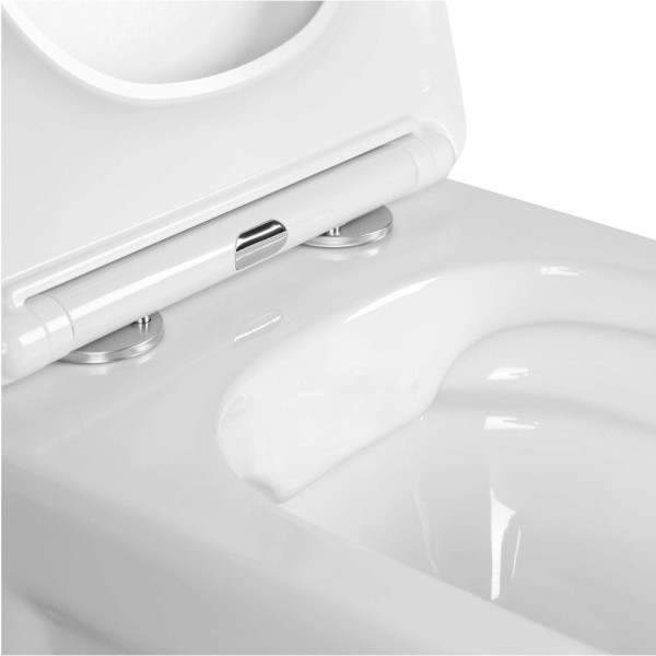 AQ0202-00 крышка-сиденье для унитаза AQ2002, белая. Фото 6