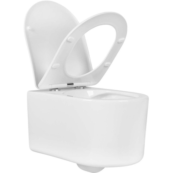 AQ0204-00 крышка-сиденье для унитаза AQ2004, AQ2004T, белая. Фото 6