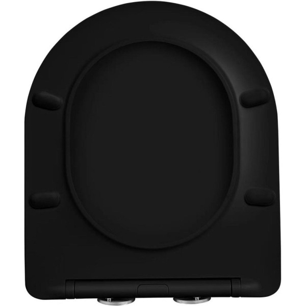 AQ0204-MB крышка-сиденье для унитаза AQ2004, черная. Фото 2