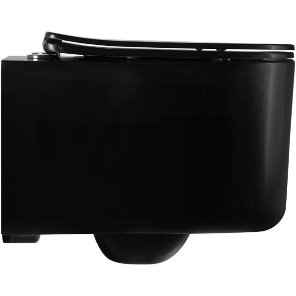 AQ0204-MB крышка-сиденье для унитаза AQ2004, черная. Фото 3