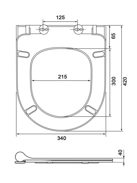 AQ0505-00 Крышка-сиденье для унитаза AQ1505T-00, белая. Фото 7
