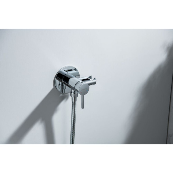 AQ1021CR ЕВРОПА комплект для гигиенического душа встроенный (смеситель + гигиеническая лейка + шланг). Фото 7