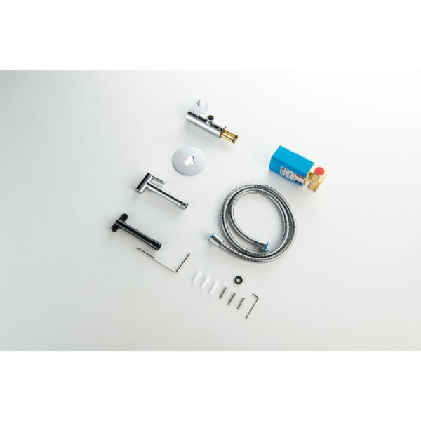 AQ1024CR ОБЕРОН комплект для гигиенического душа встроенный (смеситель c прогрессивным картриджем + гигиеническая лейка + шланг). Фото 9