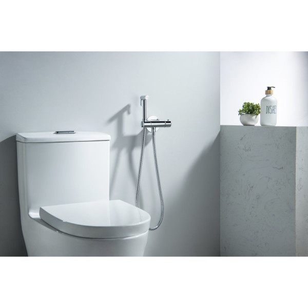 AQ1027CR ОБЕРОН комплект для гигиенического душа термостатический встроенный (смеситель + гигиеническая лейка + шланг). Фото 4