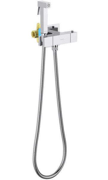 AQ1028CR ЛИБРА комплект для гигиенического душа термостатический встроенный (смеситель + гигиеническая лейка + шланг). Фото 1