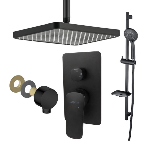 AQ1075MB ВЕГА Set 4 в 1 (AQ1046MB+AQ2071MB+AQ2454MB+AQ2011MB), матовый черный. Фото 1