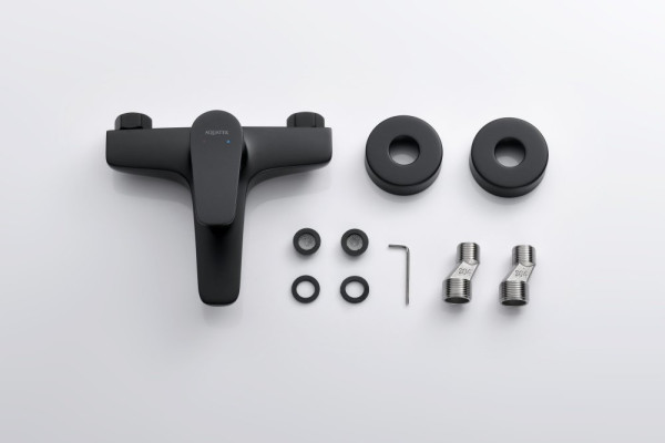 AQ1140MB БЕТТА смеситель для ванны, матовый черный. Фото 2