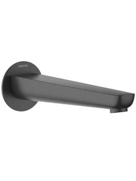 AQ1141MB БЕТТА излив для ванны 224 мм, матовый черный. Фото 1