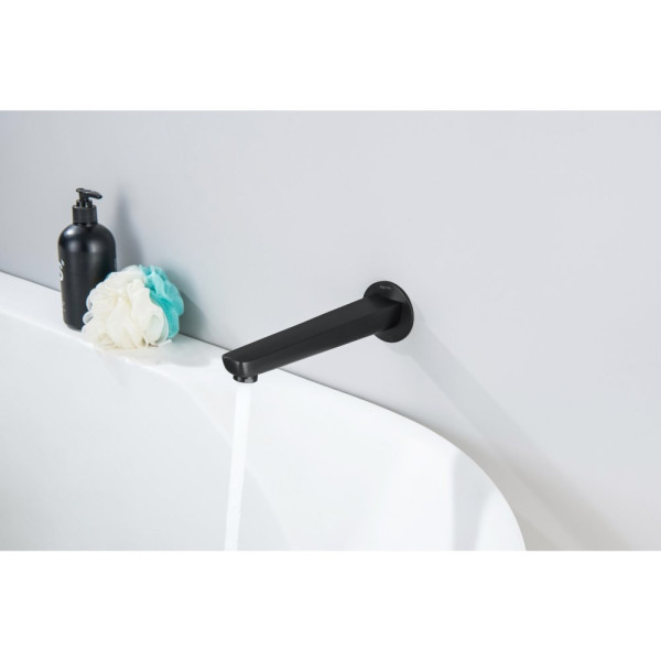 AQ1141MB БЕТТА излив для ванны 224 мм, матовый черный. Фото 3