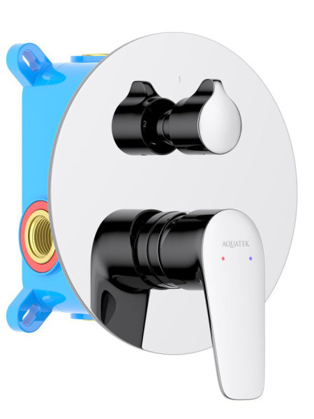 AQ1146CR БЕТТА смеситель для ванны 2 режима (внешняя и скрытая часть). Фото 1