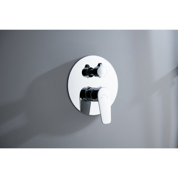 AQ1147CR БЕТТА смеситель для ванны, 3 режима (внешняя и скрытая часть). Фото 3