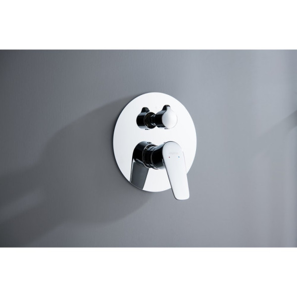 AQ1147CR БЕТТА смеситель для ванны, 3 режима (внешняя и скрытая часть). Фото 4