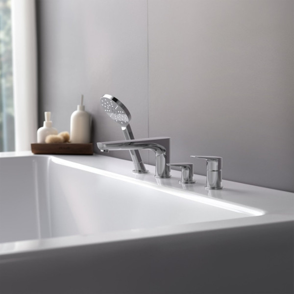 AQ1148CR БЕТТА смеситель на борт ванны на 4 отв.. Фото 2