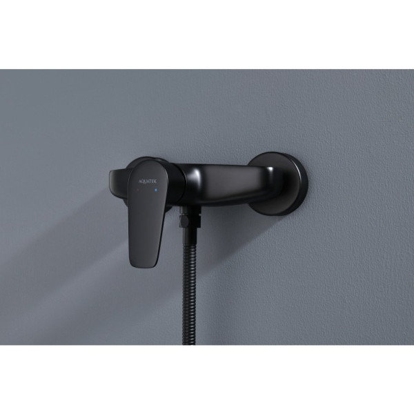 AQ1160MB БЕТТА смеситель для душа, матовый черный. Фото 5