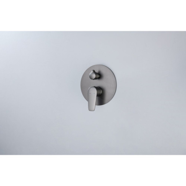 AQ1172BGM БЕТТА Set 3 в 1 душевой комплект 2 режима, оружейная сталь (шлиф. черный хром). Фото 9