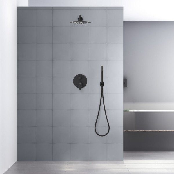 AQ1172MB БЕТТА Set 3 в 1 душевой комплект 2 режима, матовый черный. Фото 5