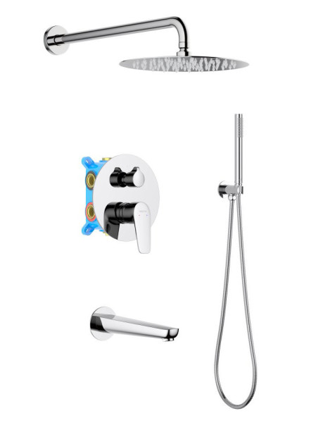 AQ1173CR БЕТТА Set 4 в 1 душевой комплект 3 режима. Фото 1