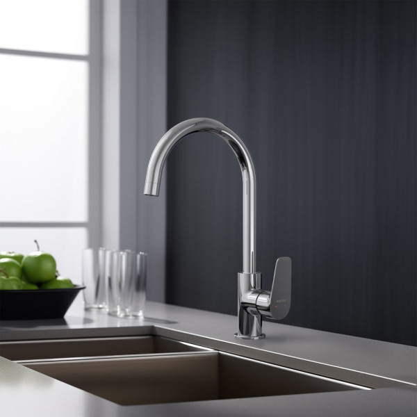 AQ1182CR БЕТТА смеситель для кухни. Фото 6