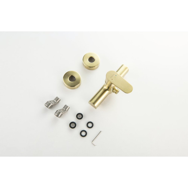 AQ1260BG ОБЕРОН смеситель для душа, шлиф. золото. Фото 5