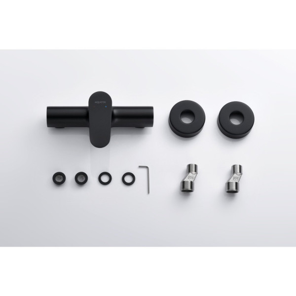 AQ1260MB ОБЕРОН смеситель для душа, матовый черный. Фото 1