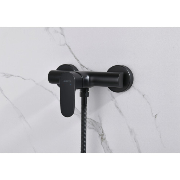 AQ1260MB ОБЕРОН смеситель для душа, матовый черный. Фото 4