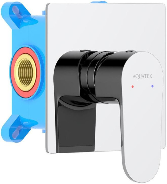 AQ1266CR ОБЕРОН смеситель для душа 1 режим (внешняя и скрытая часть). Фото 1