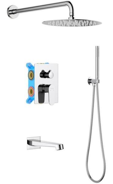 AQ1273CR ОБЕРОН Set 4 в 1 душевой комплект 3 режима. Фото 1