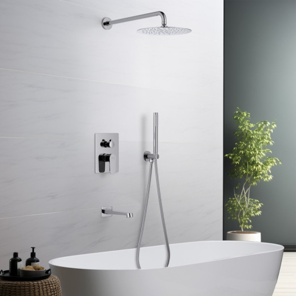 AQ1273CR ОБЕРОН Set 4 в 1 душевой комплект 3 режима. Фото 3