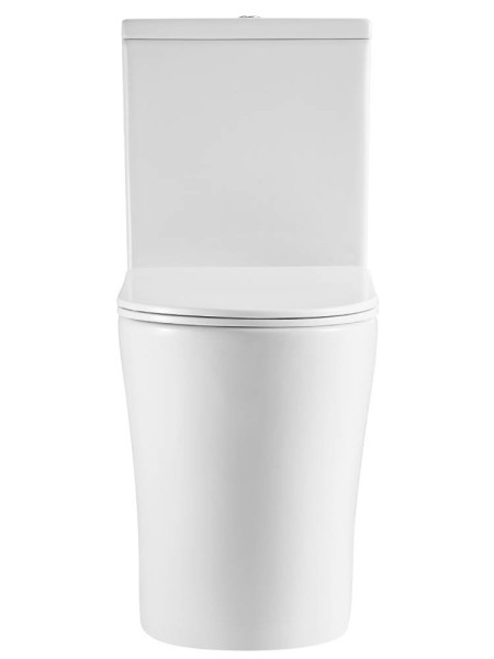 AQ1273H-00 Унитаз напольный с бачком 700*375*890мм, горизонтальный выпуск, тонкое сиденье с механизмом плавного закрывания, крепеж. Фото 2