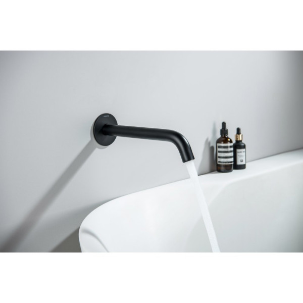 AQ1341MB ЕВРОПА излив для ванны 220 мм, матовый черный. Фото 3