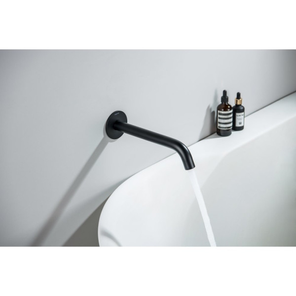 AQ1341MB ЕВРОПА излив для ванны 220 мм, матовый черный. Фото 4