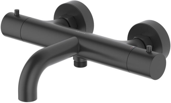 AQ1343MB ЕВРОПА термостатический смеситель для ванны, матовый черный. Фото 1